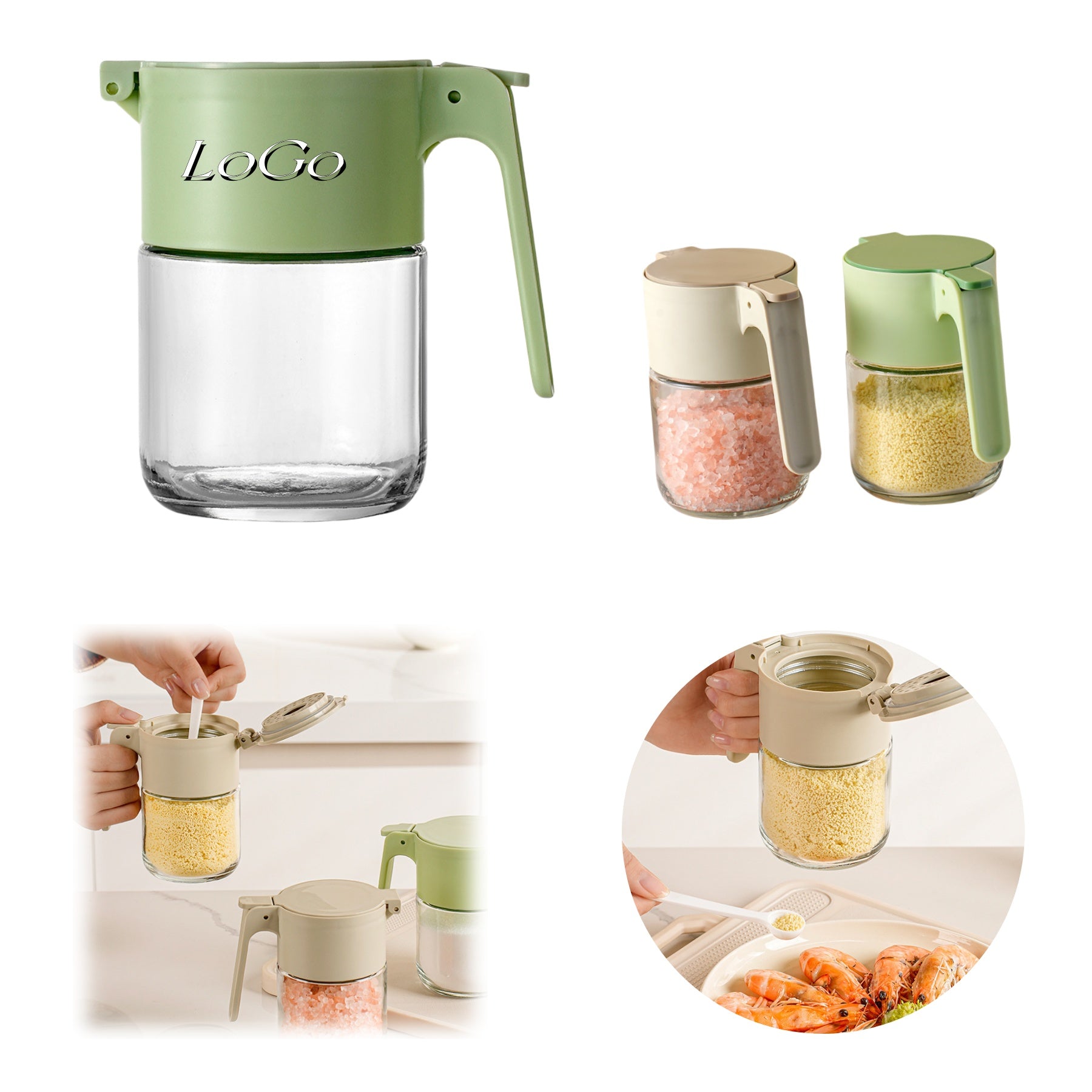 Glass Moisture - proof Seasoning Jars