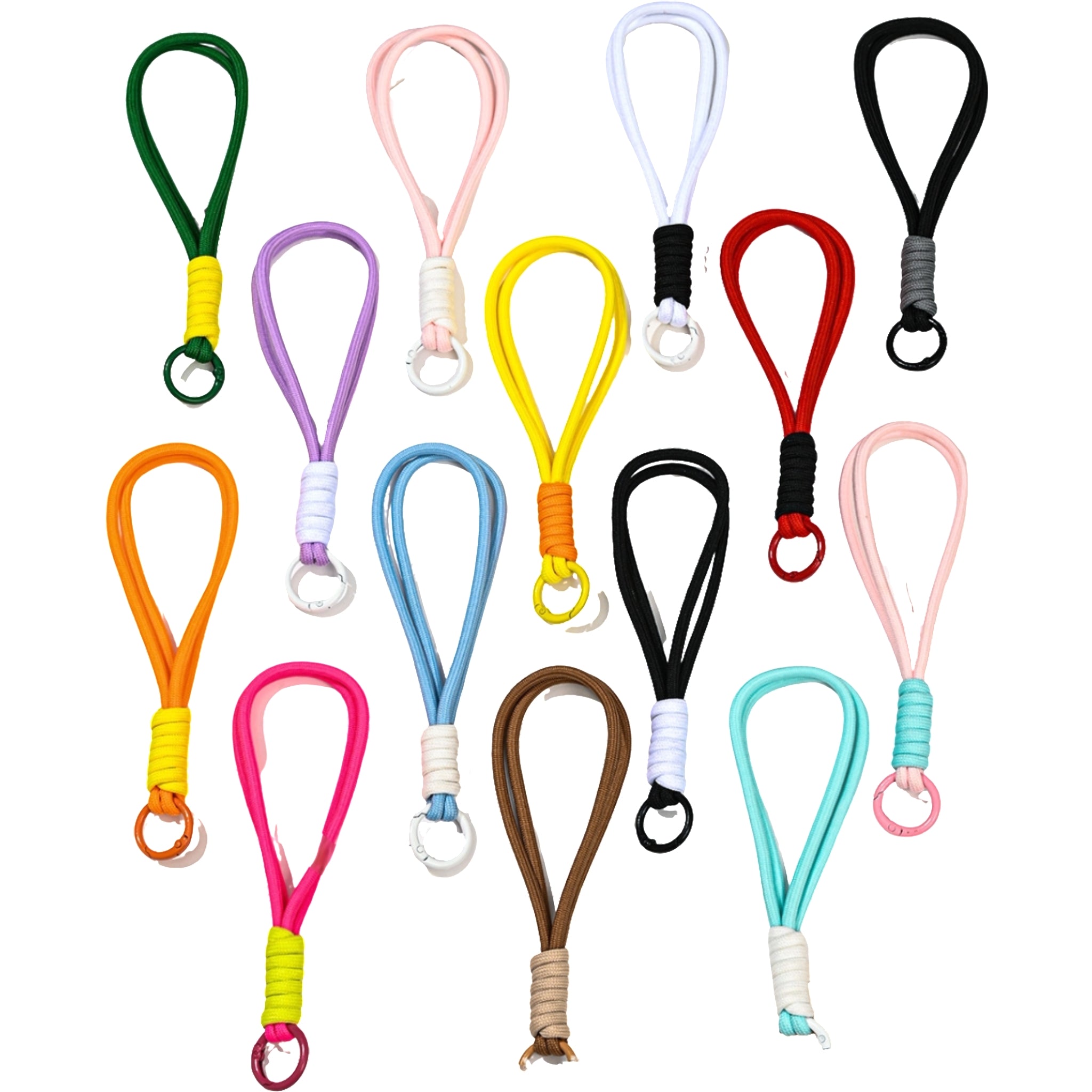 Two Tone Woven Lanyard Phone Keychain & Cup Use For Daily