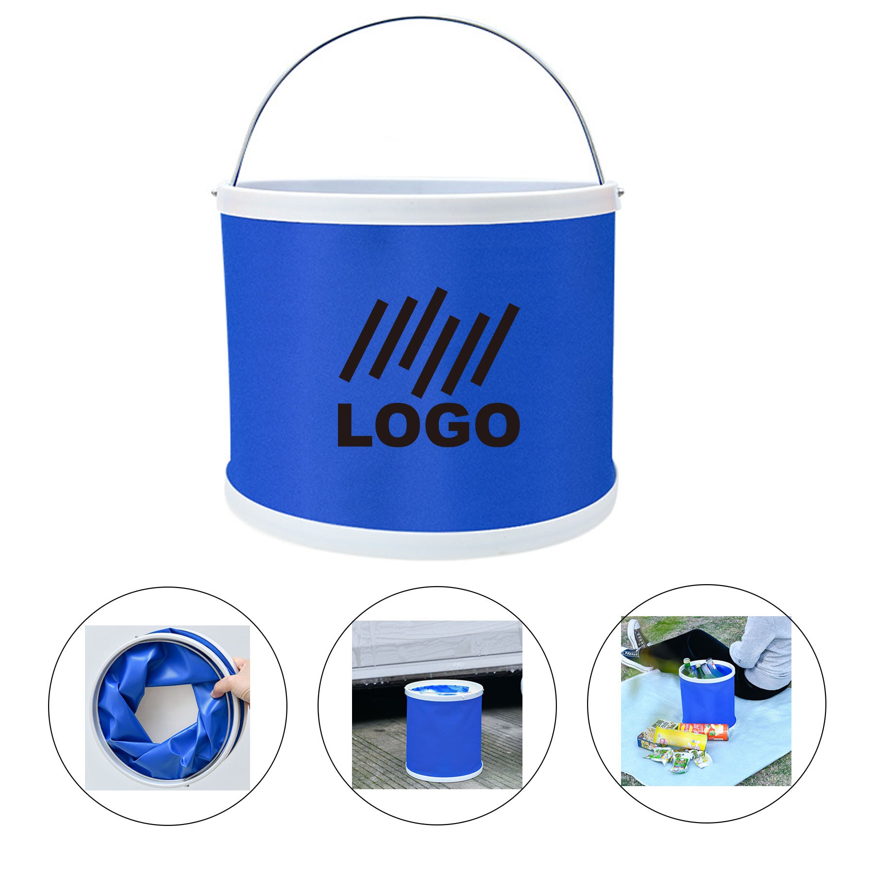 Portable Oxford Multifunction Folding Bucket