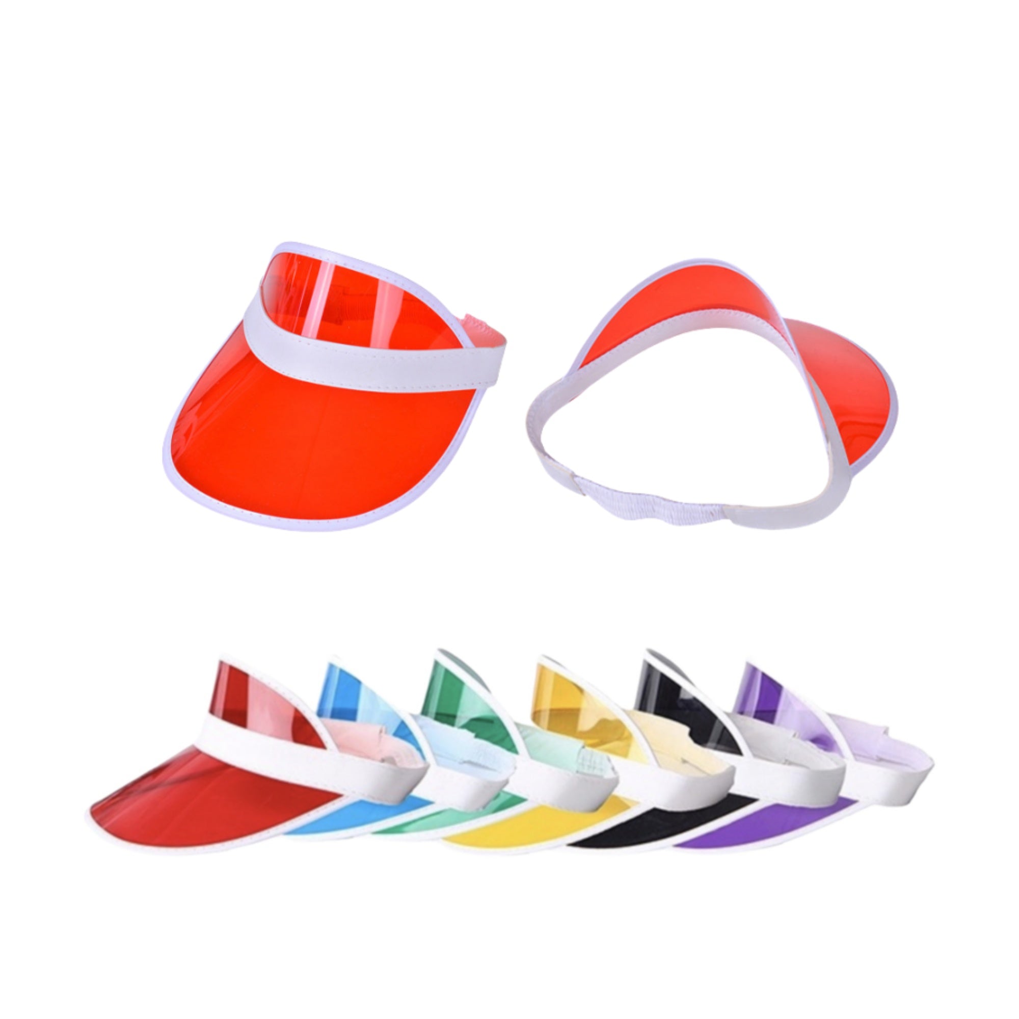 Clear Pvc Sun Visor Hats