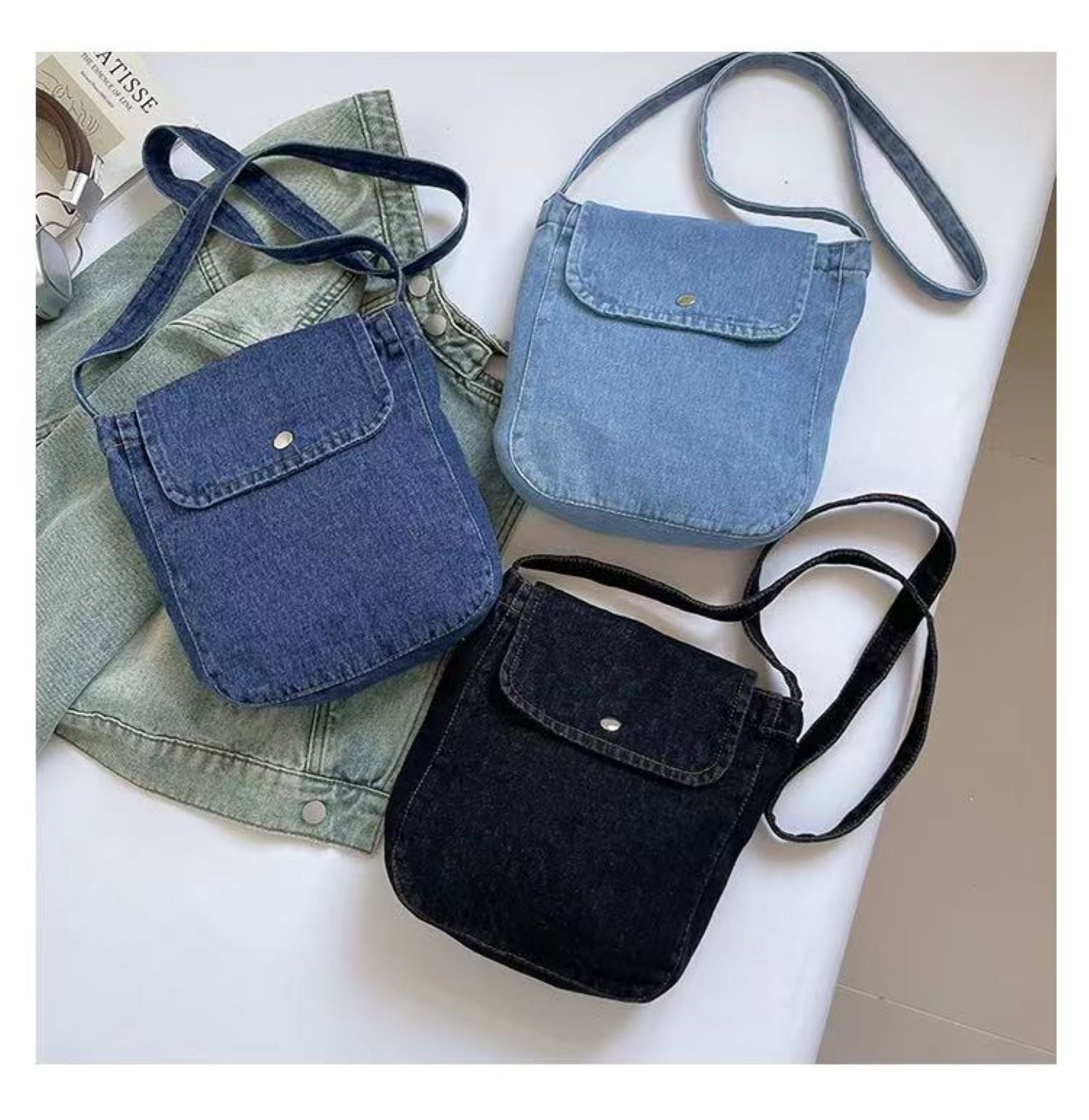 Jeans Fabric Commuting Bag