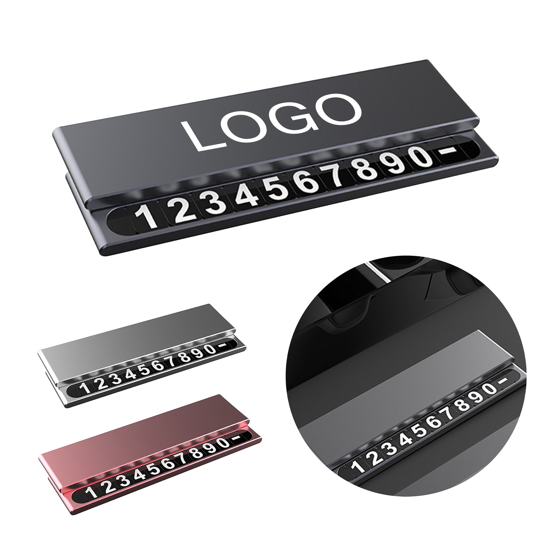 Car Temporary Parking Number Sign