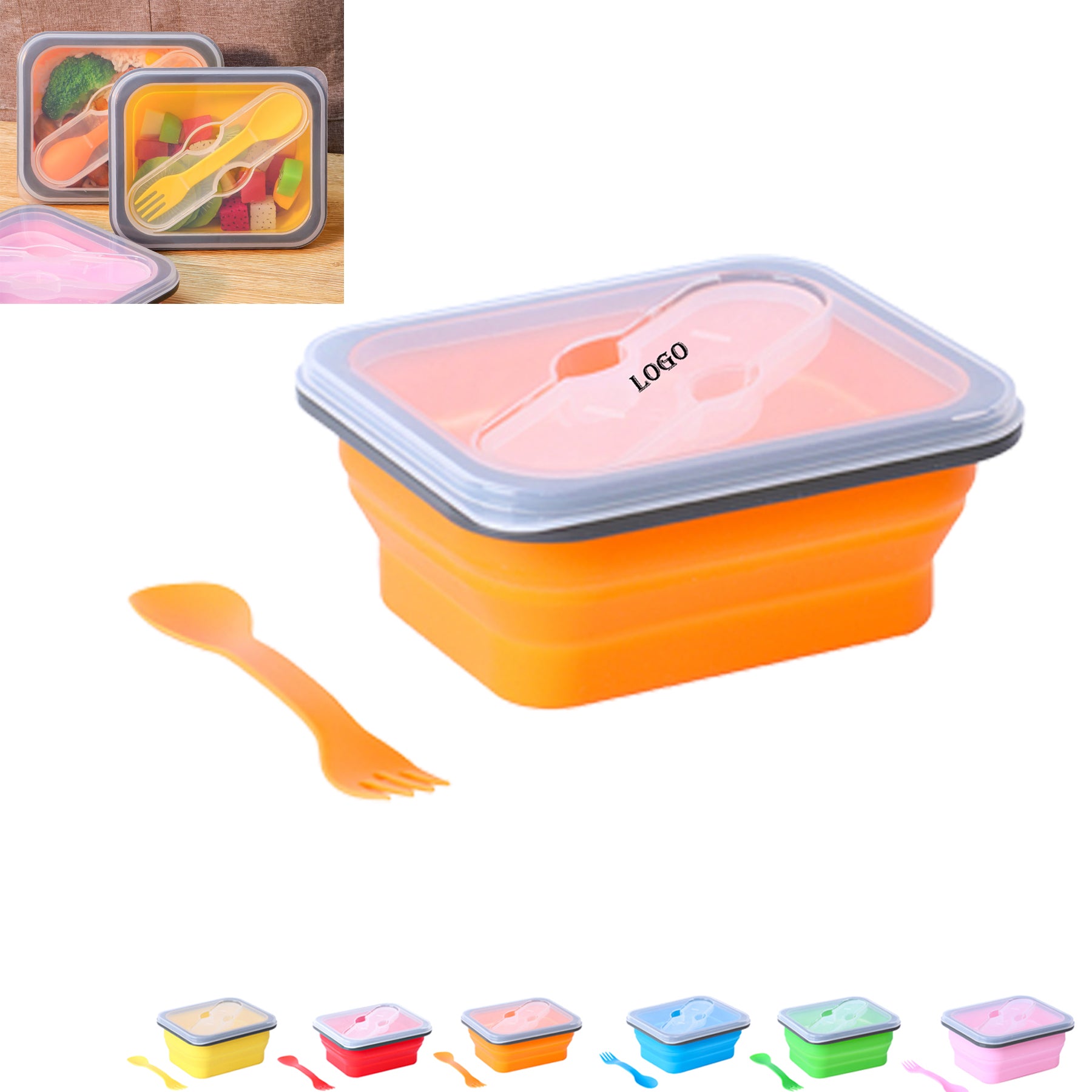 Collapsible Silicone Lunch Box