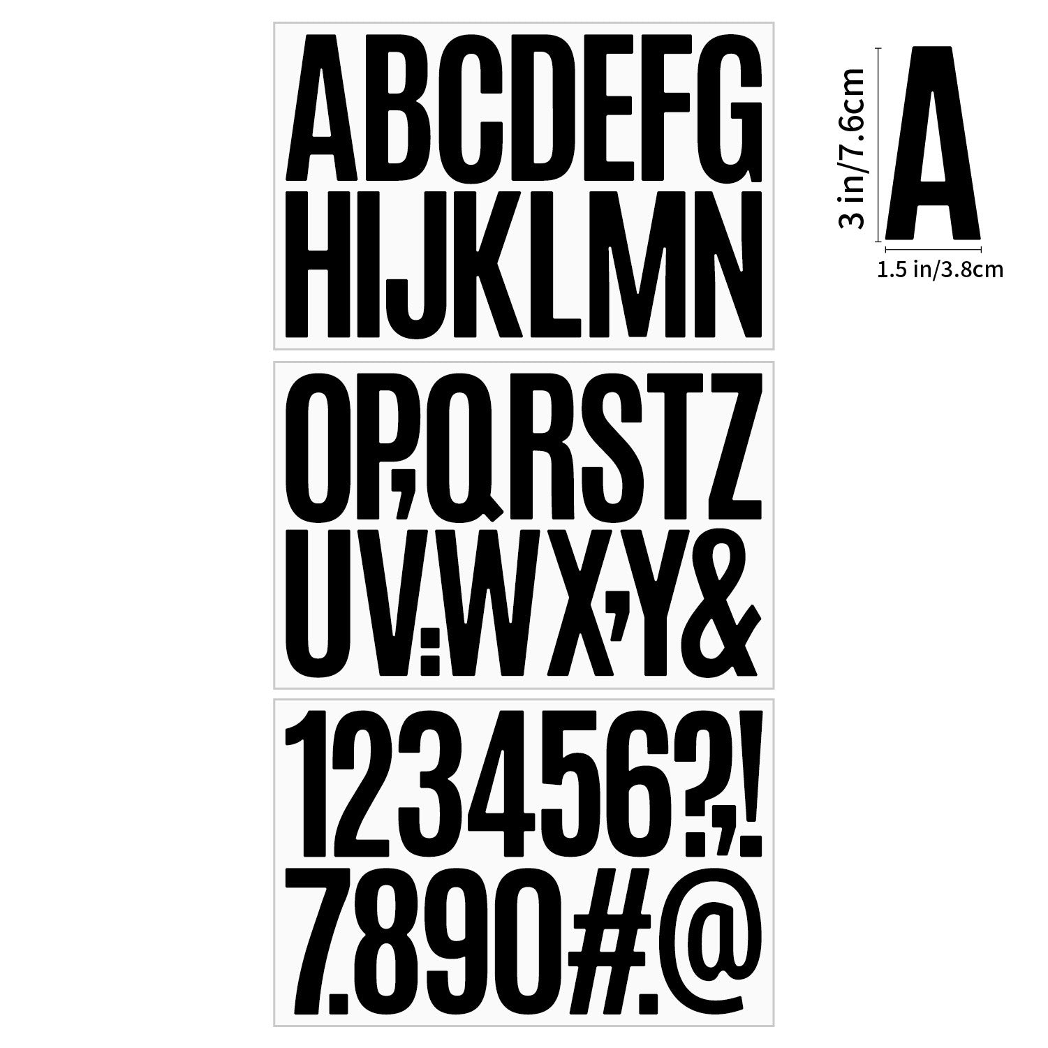 3" Letter Sticker