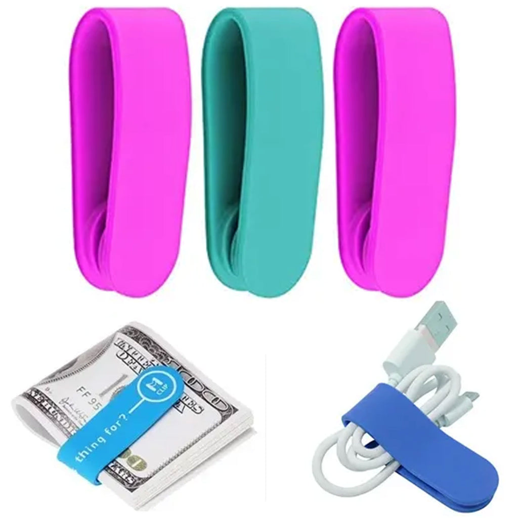 Magnetic Silicone Cable Clip Magnet Band