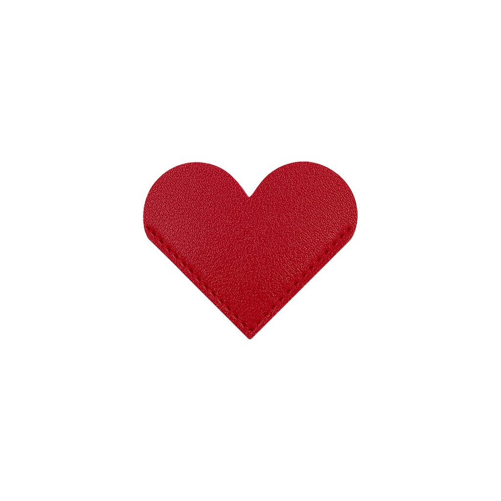 Leather Heart-Shaped Bookmark-Elegant Page Marker