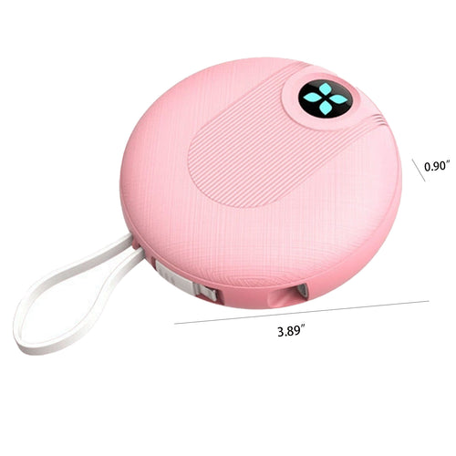 5000mAh Mini Portable Power Bank with Strap and Built-in Cable