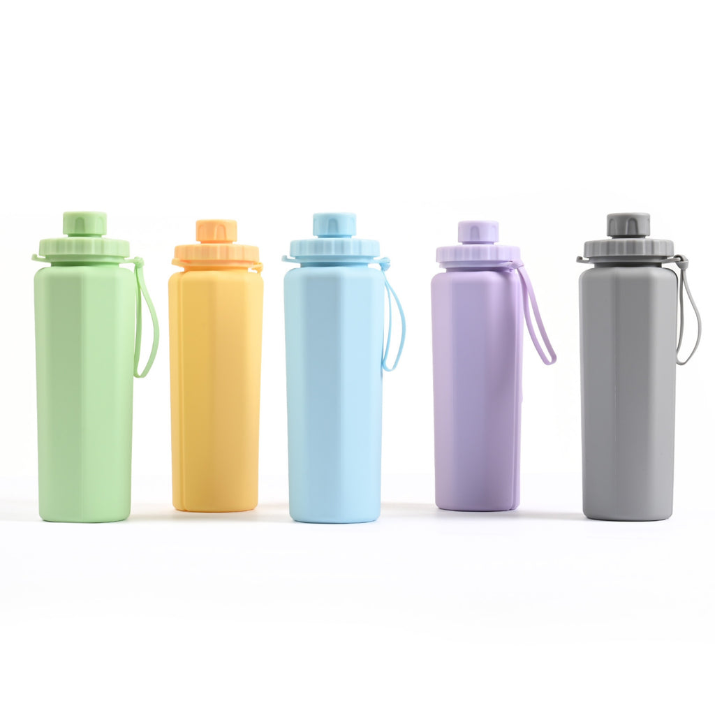 20 Oz Silicone Portable Sports Water Bottle