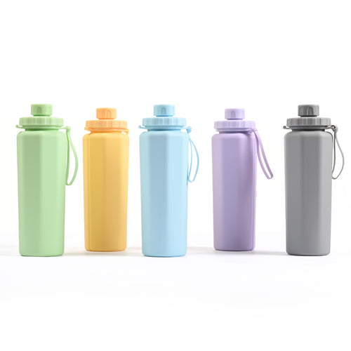 20 Oz Silicone Portable Sports Water Bottle