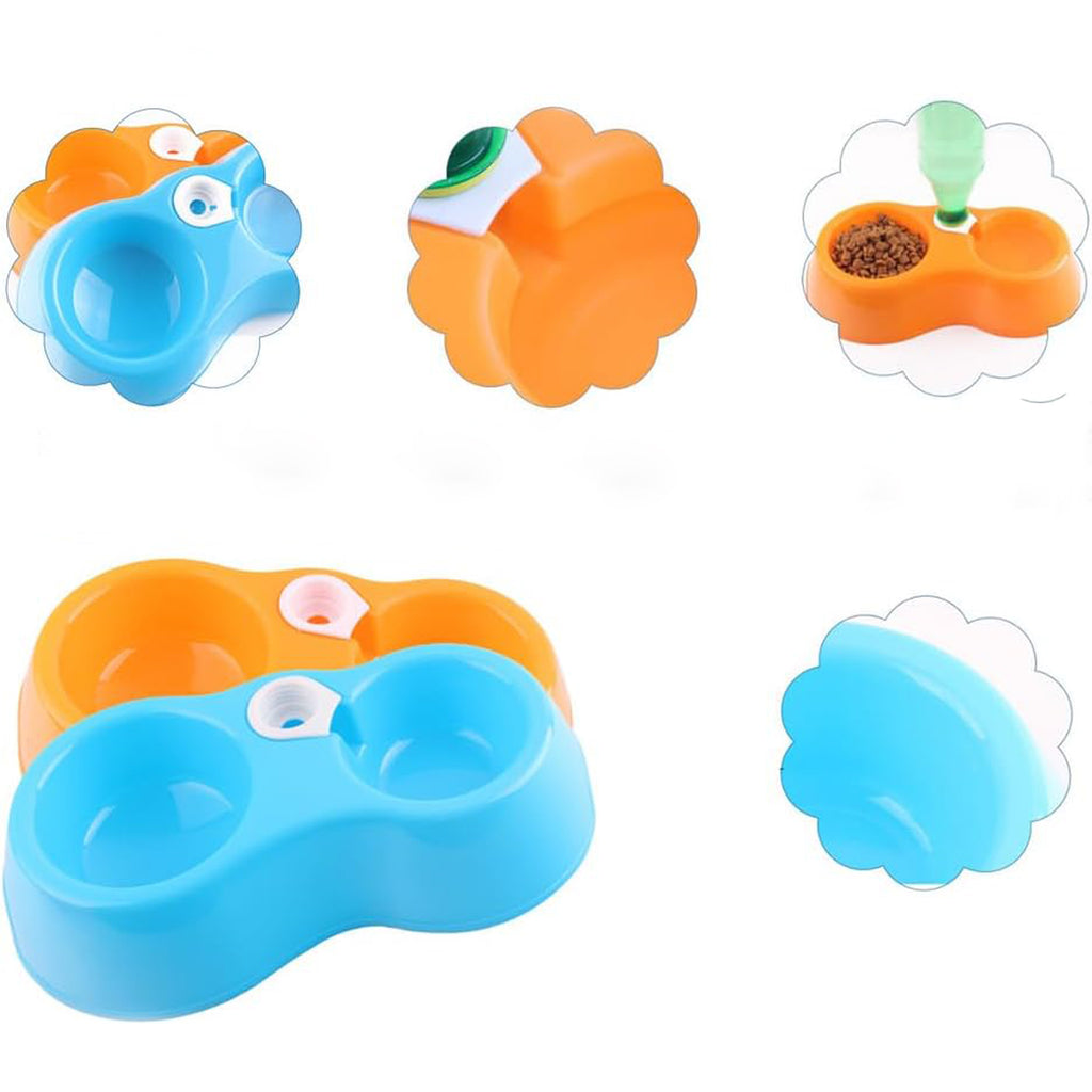Pet Feeding Double Bowl