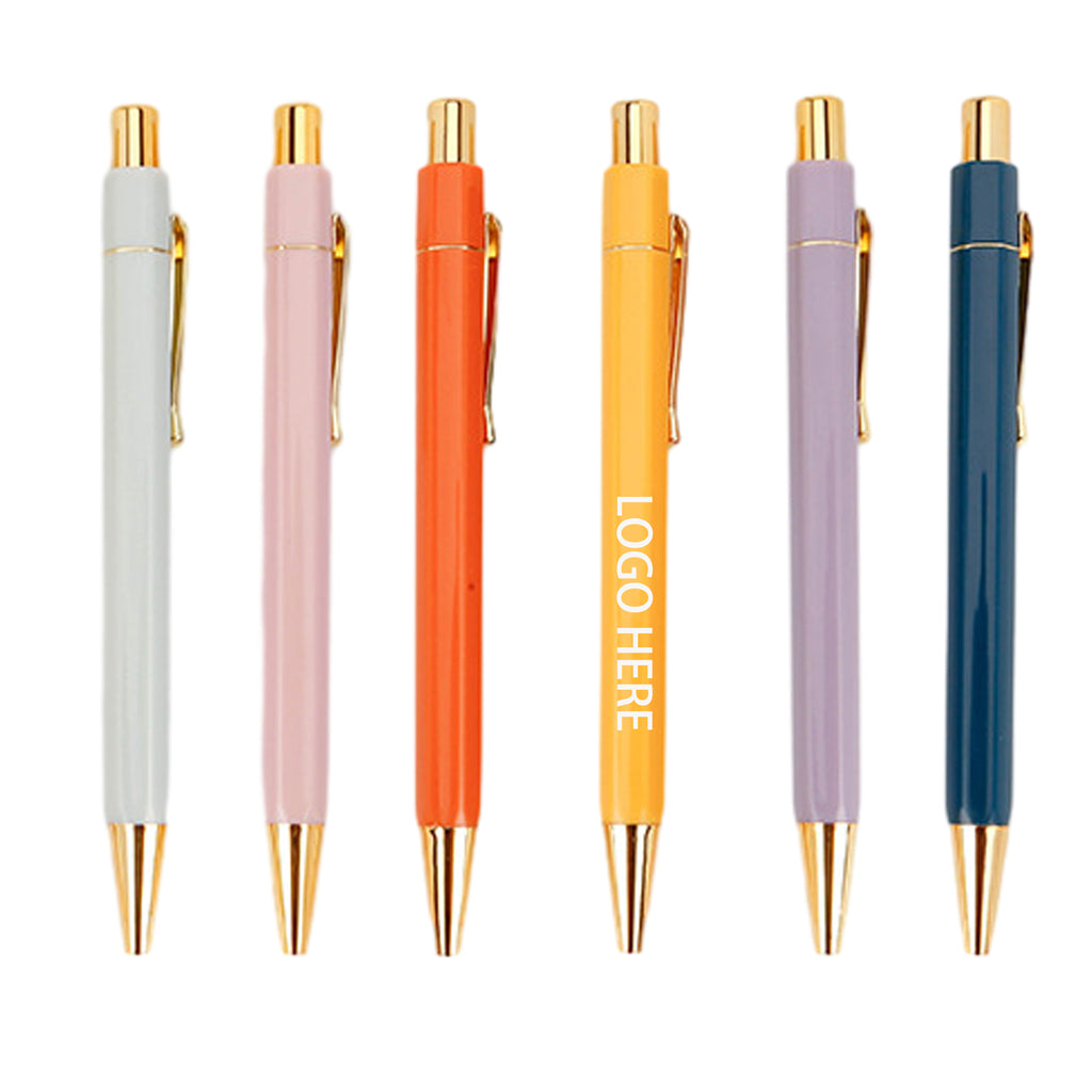 Push Action Metal Ballpoint Pen