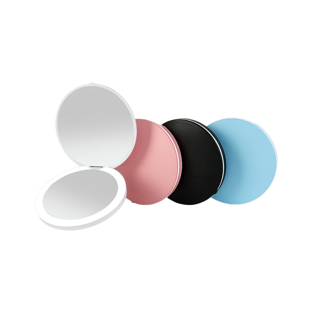 2X Makeup Mirror With Rechargeable Light