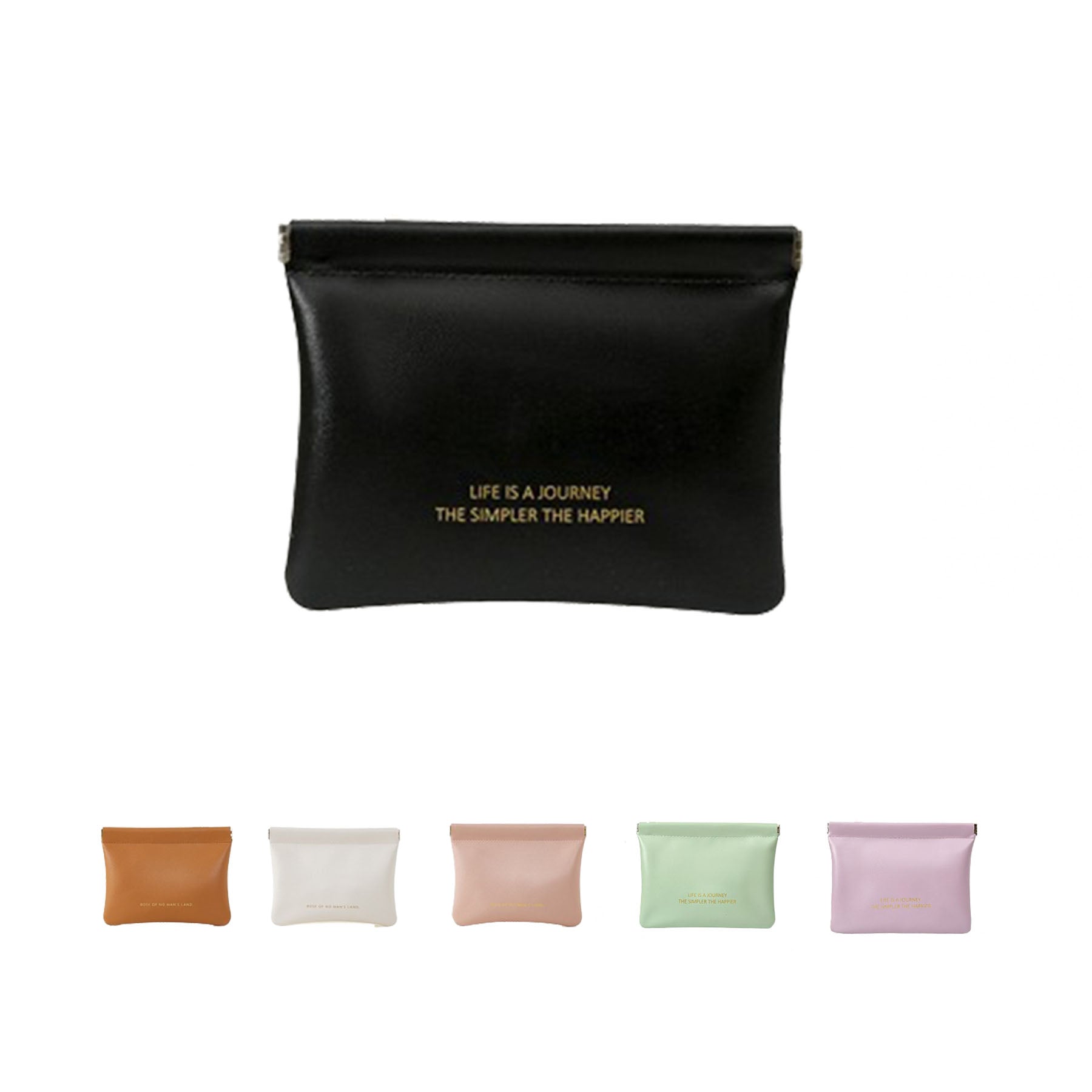 Portable Leather Shrapnel Makeup Bag