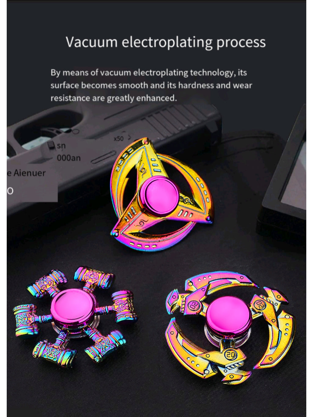Colorful Alloy Finger Spinner