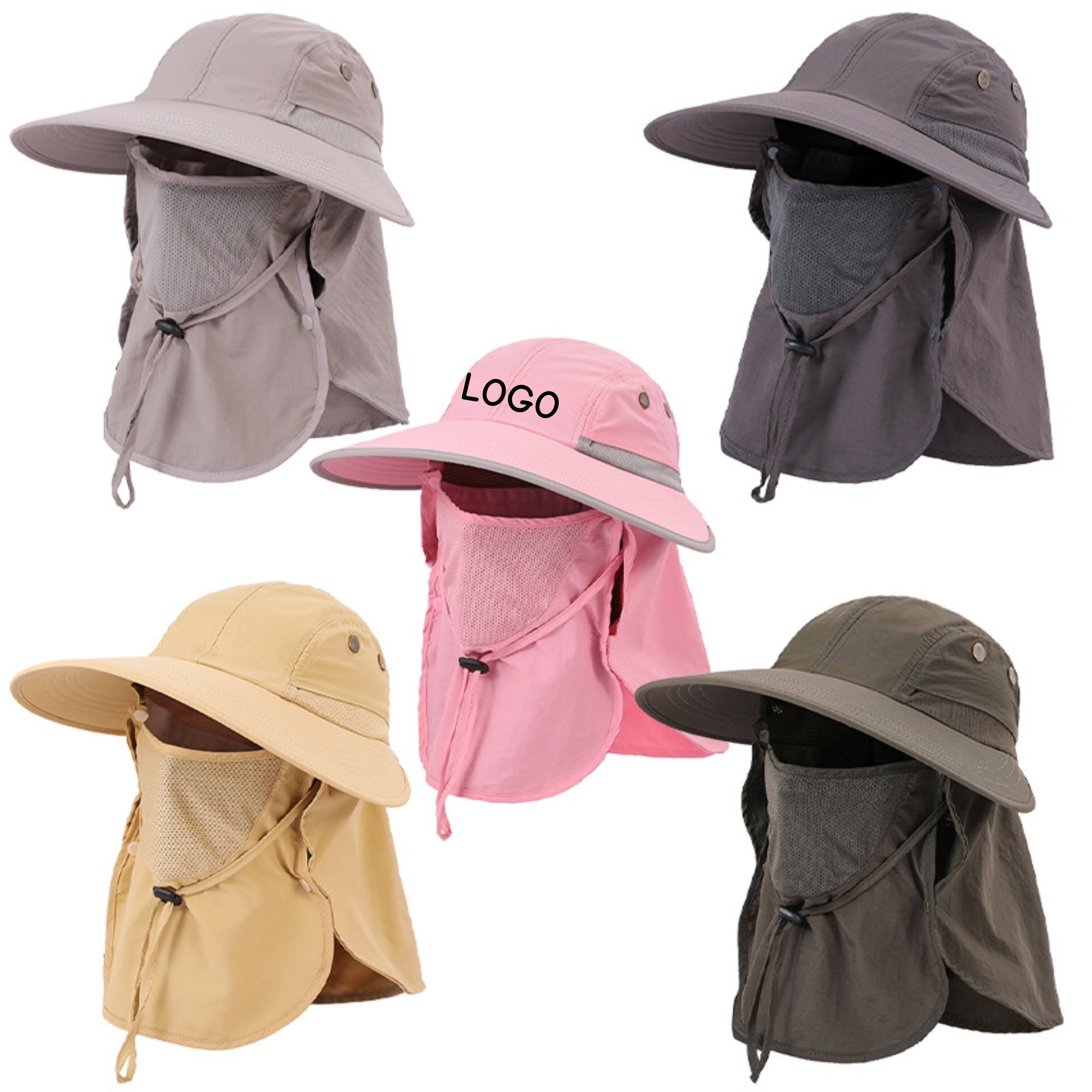 Adjustable Mesh Face Shield Sun Protection Hat