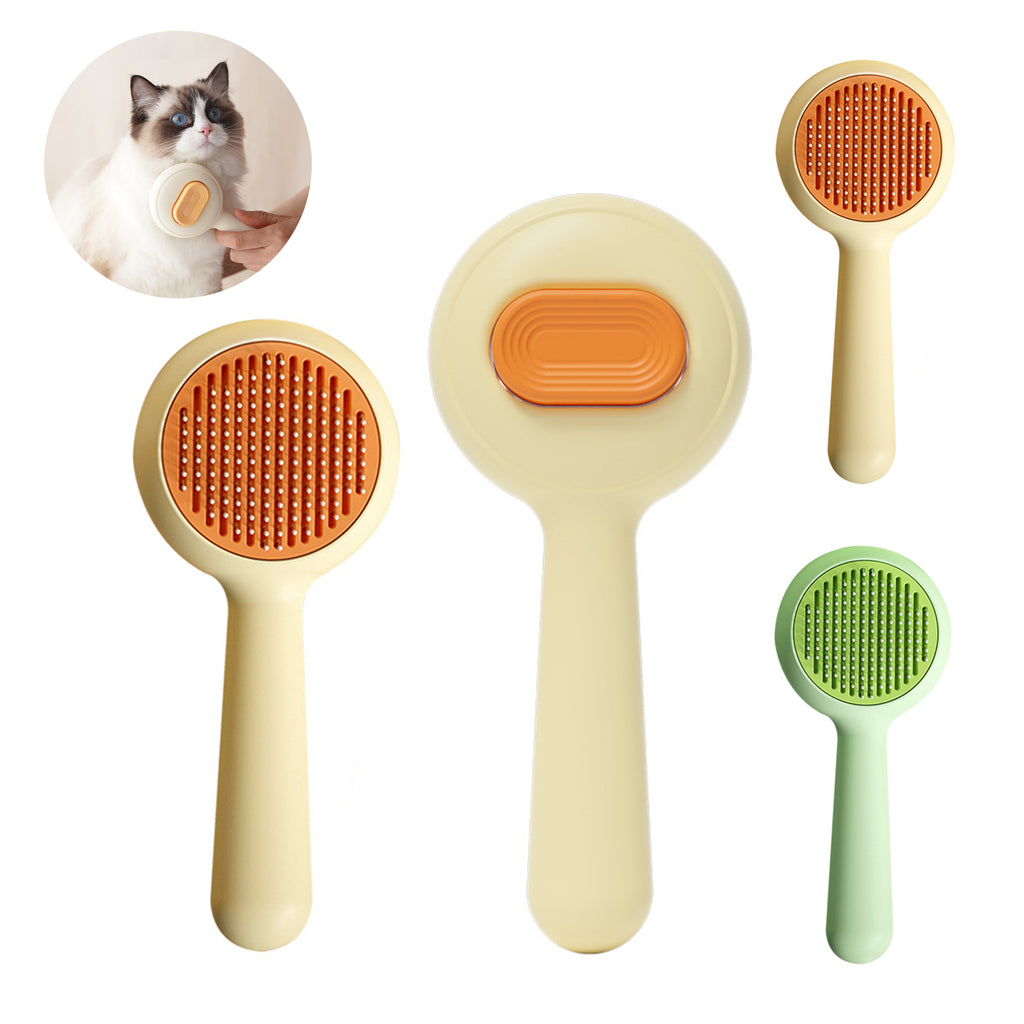Pet Hair Brush with One-click Cleaning Button