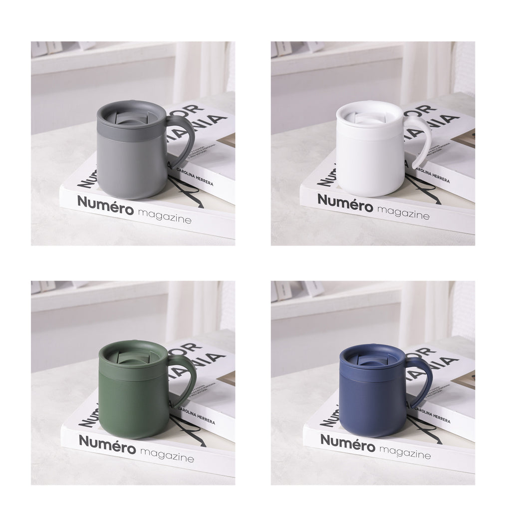Powder-Coated Stainless Steel Thermos Mug