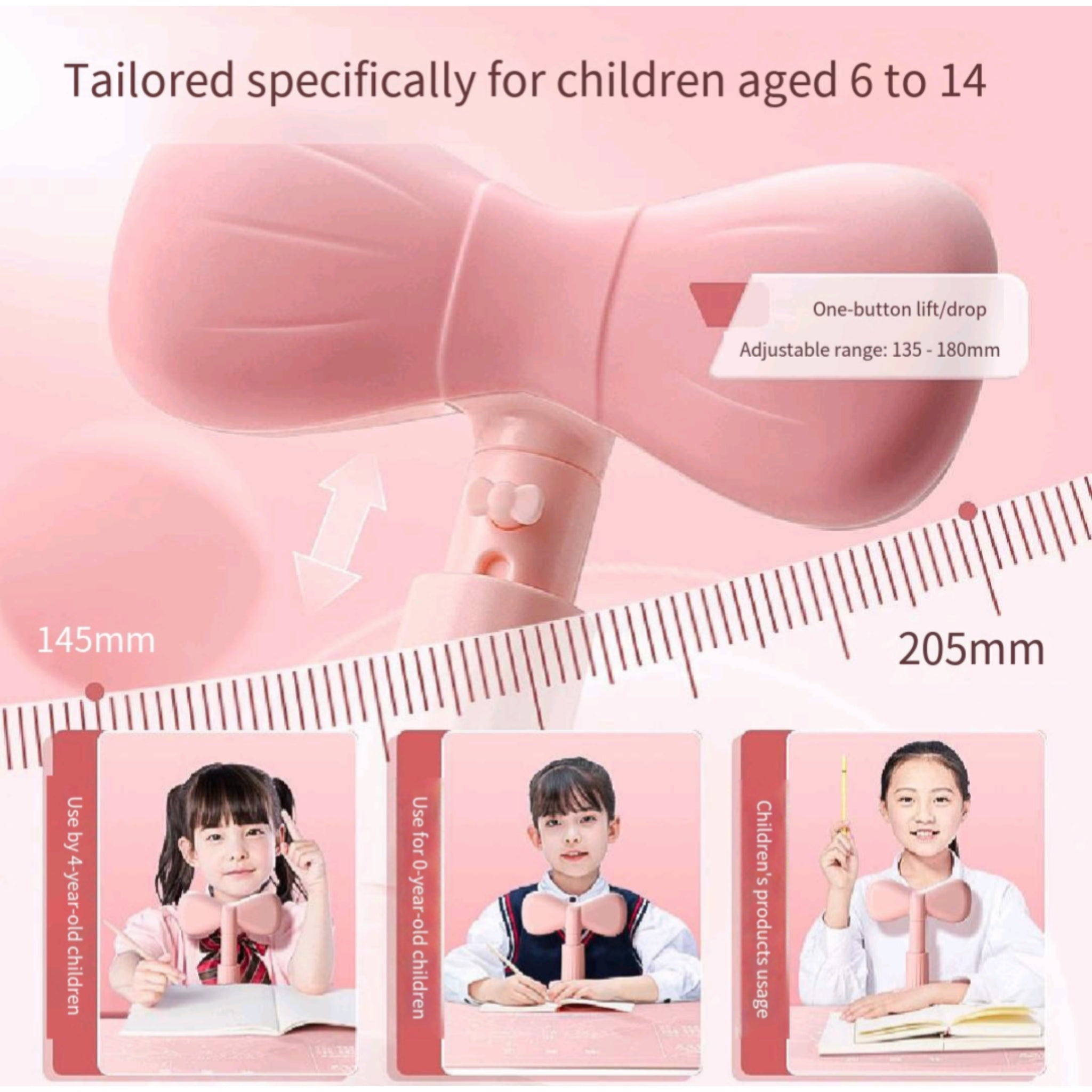 Adjustable Kids Desk Posture Corrector Writing Study Aid