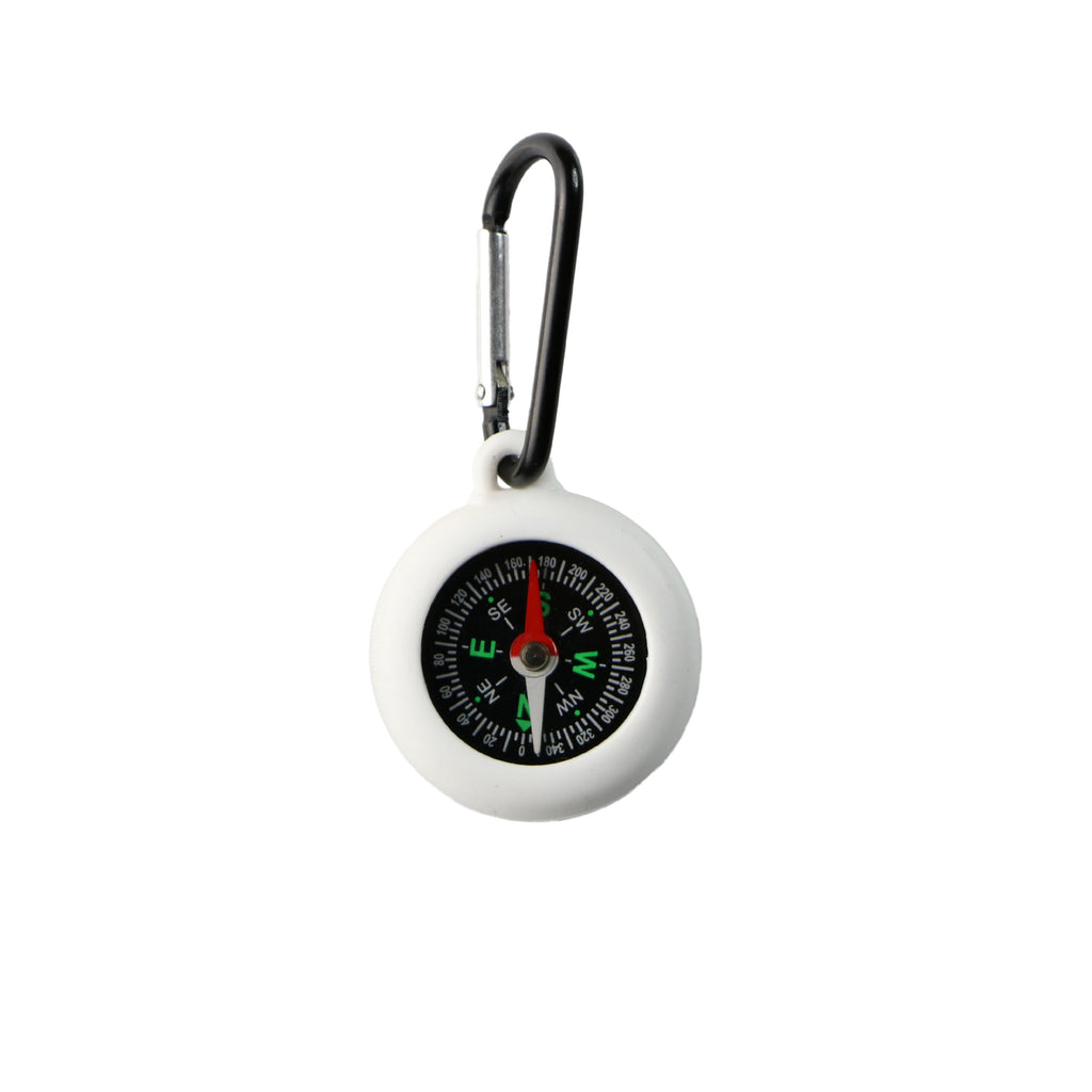 Silicone Compass with Carabiner Clip