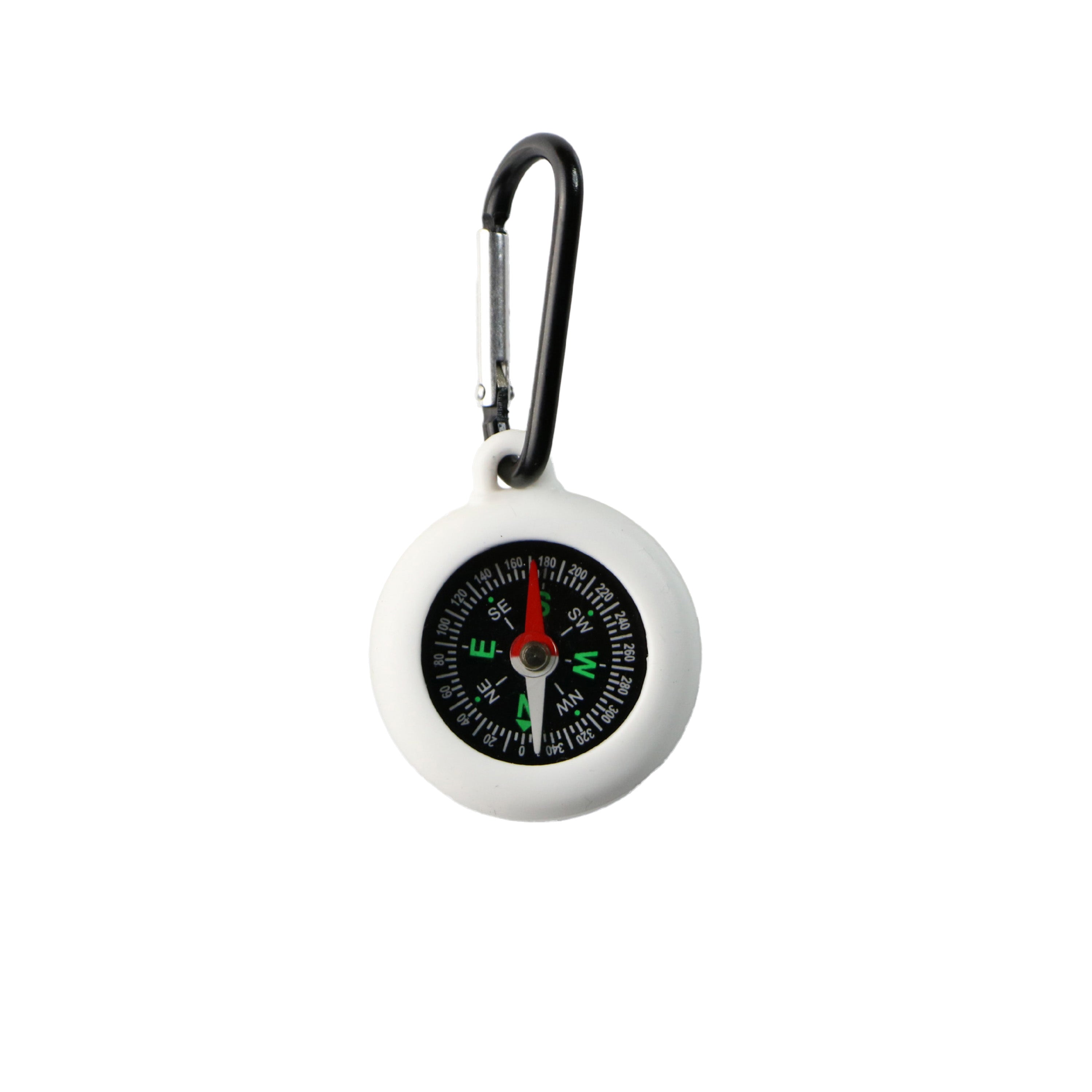 Silicone Compass with Carabiner Clip