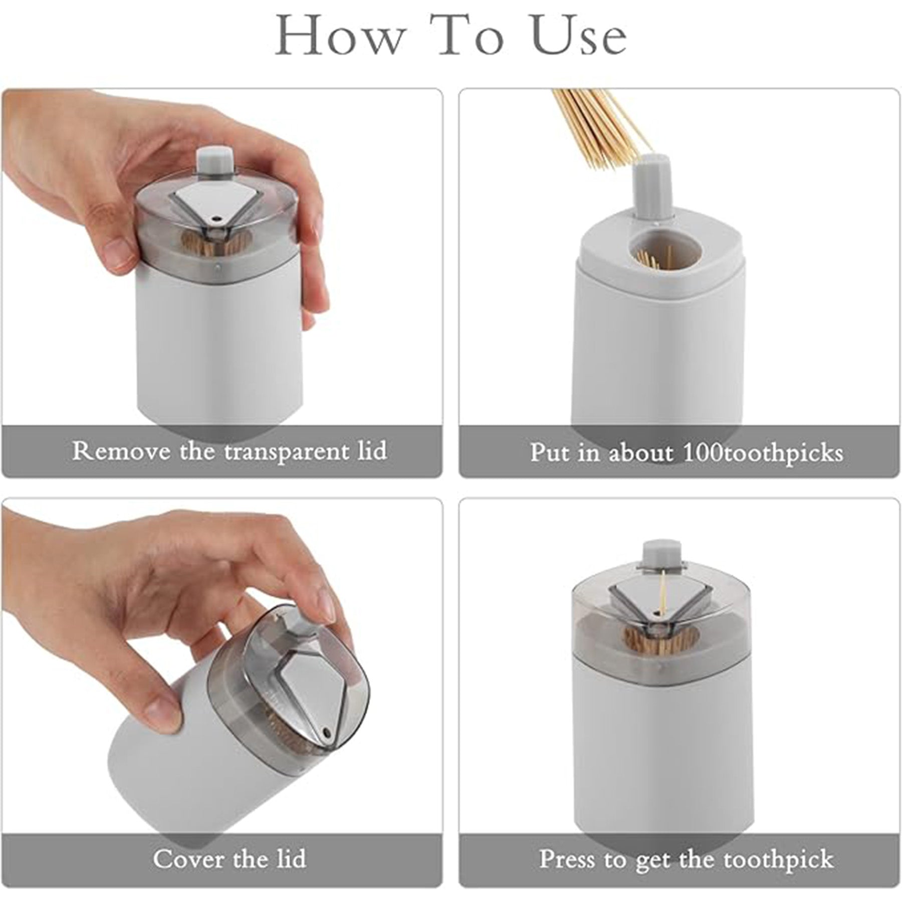 Press Toothpick Box