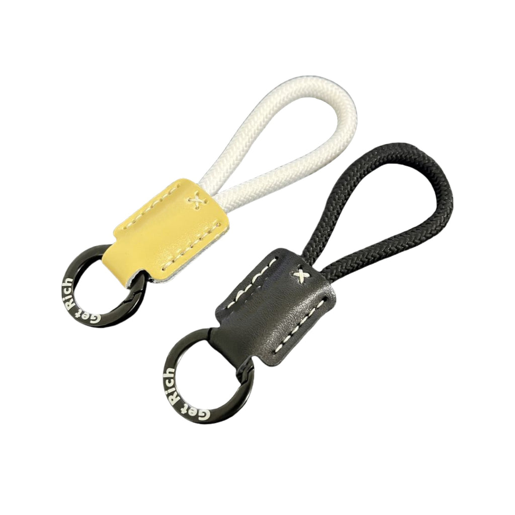 Handmade Braided Cowhide Keychain