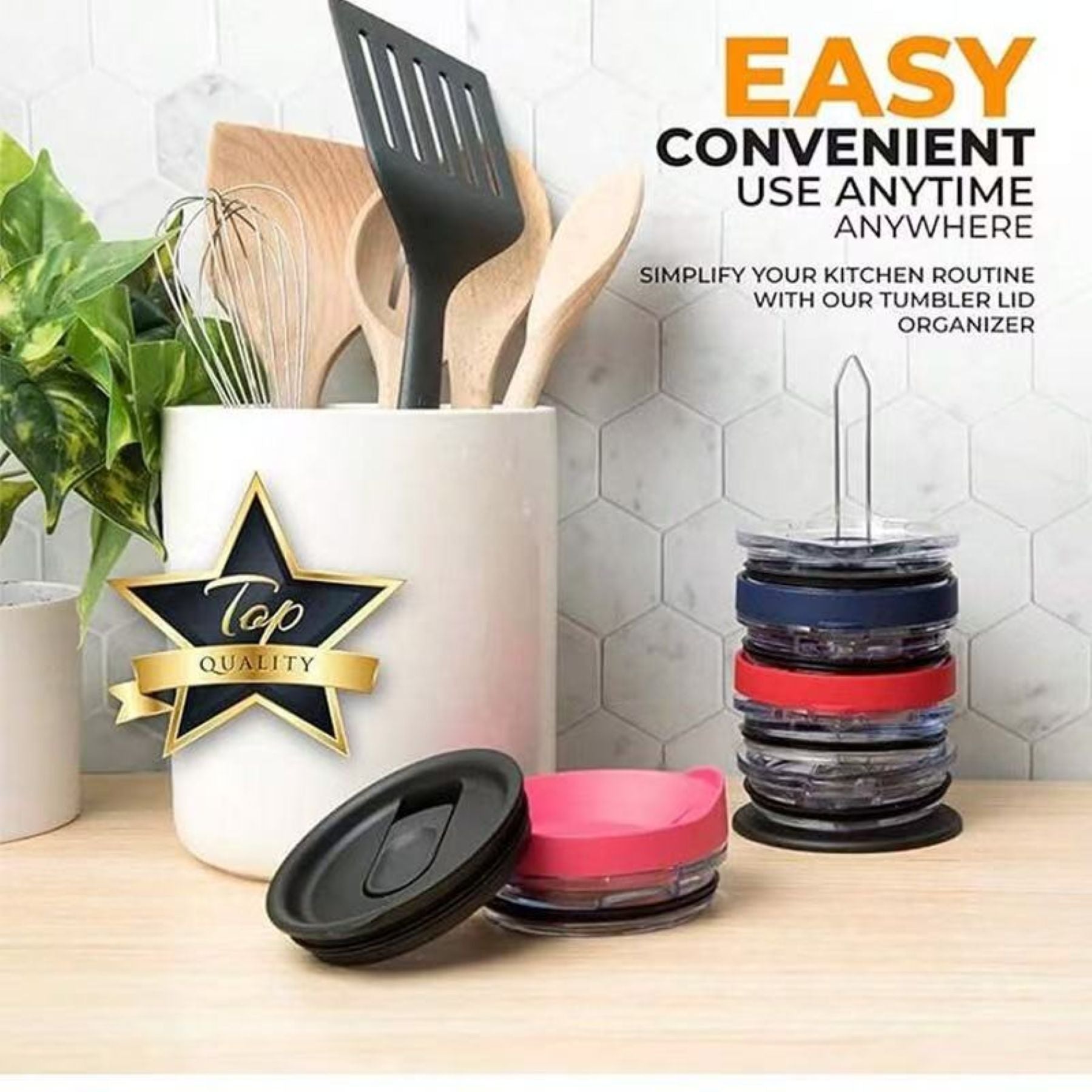 Household Cup Lid Storage Rack