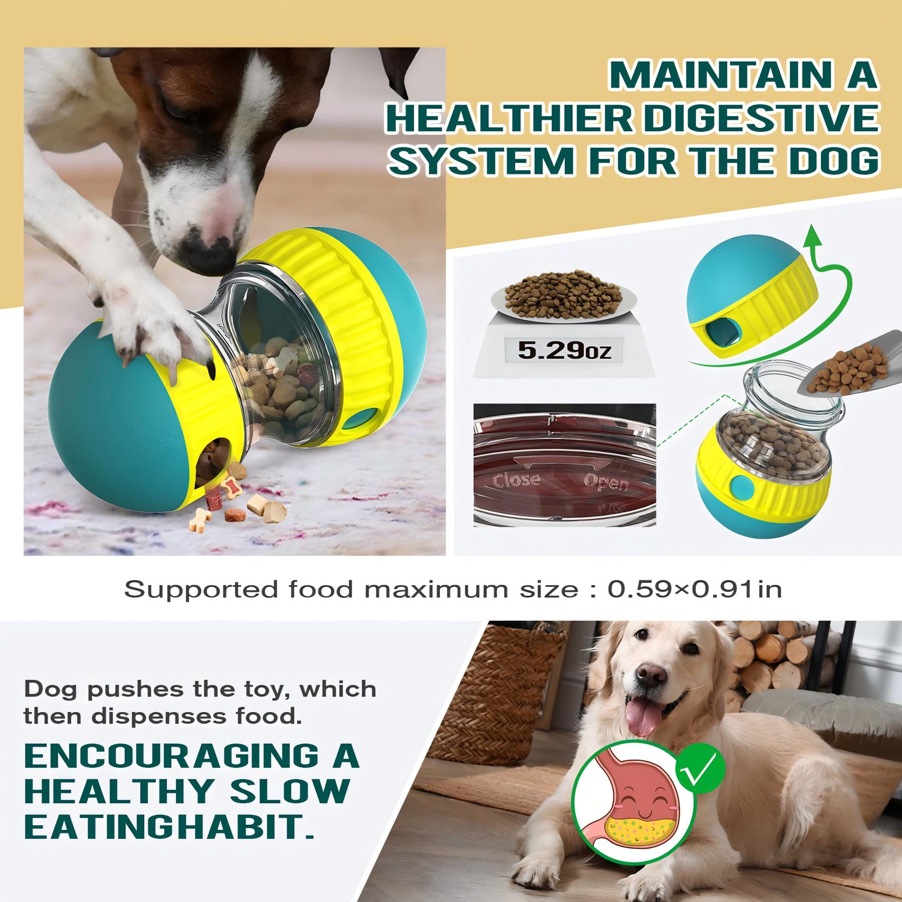 Food Puzzles Rolling Ball for Dogs