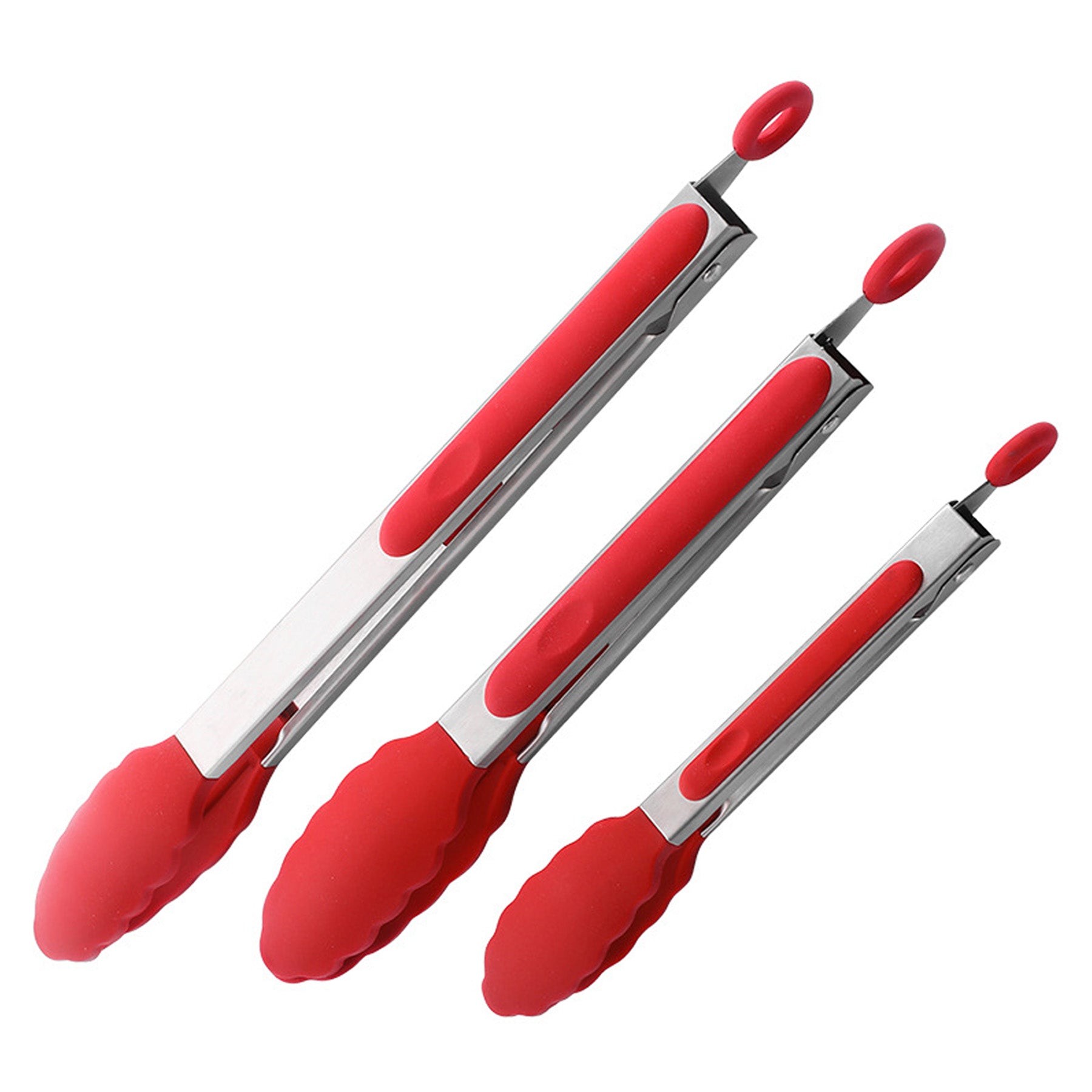 Silicone Hand Food Tongs Set