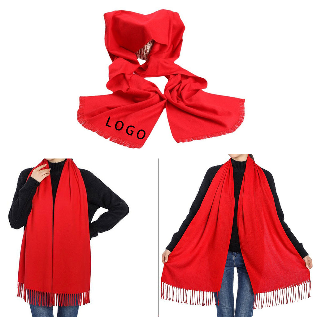 Custom China Red Scarf – Elegant and Timeless Design