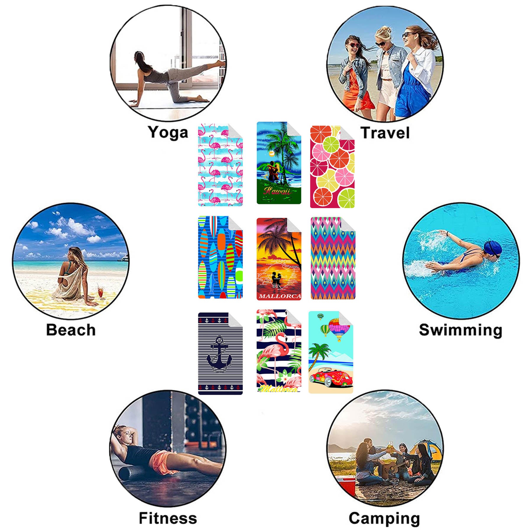 Beach Vacation Bath Towel