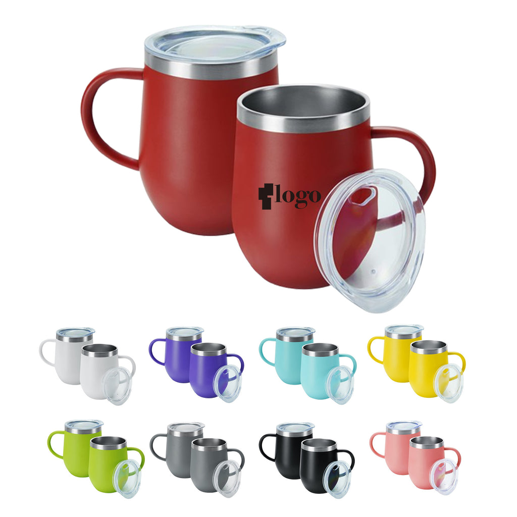 12 Oz Stainless Steel Eggshell Cup