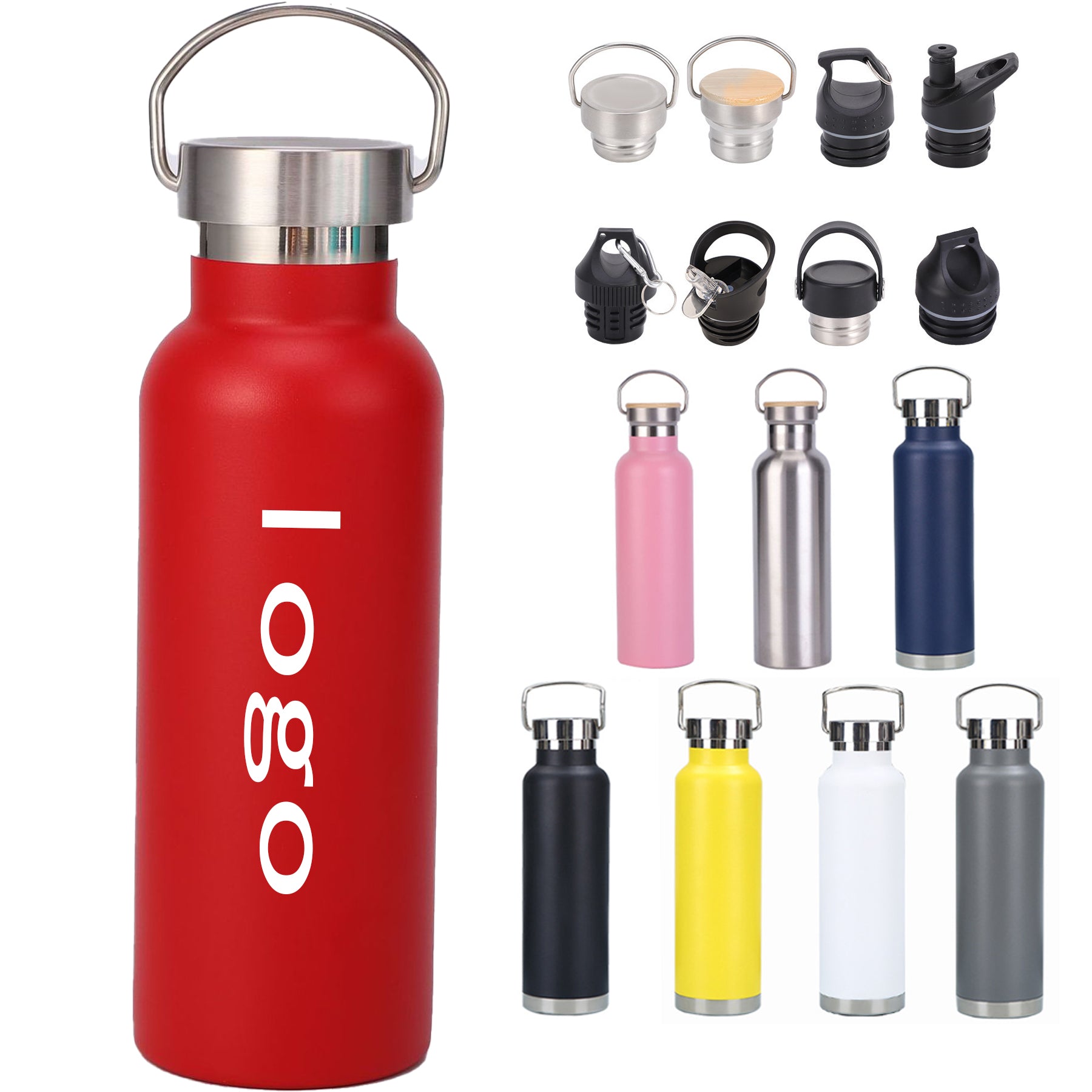 17 Oz. Steel Vacuum Insulated Bottle With Lid