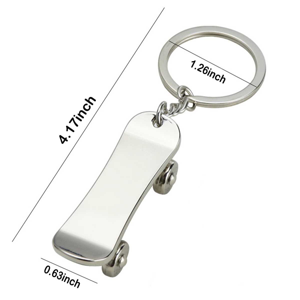 Skateboard Keychain