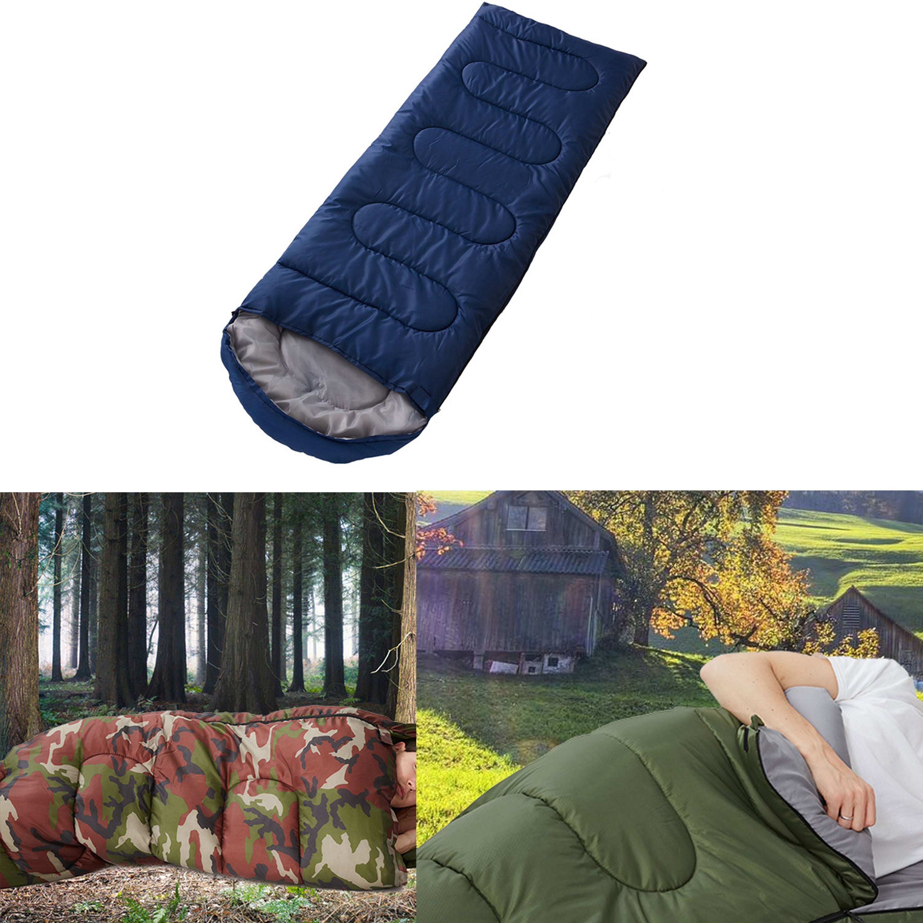 Outdoor Waterproof Adult Warm Sleeping Bag With Hood