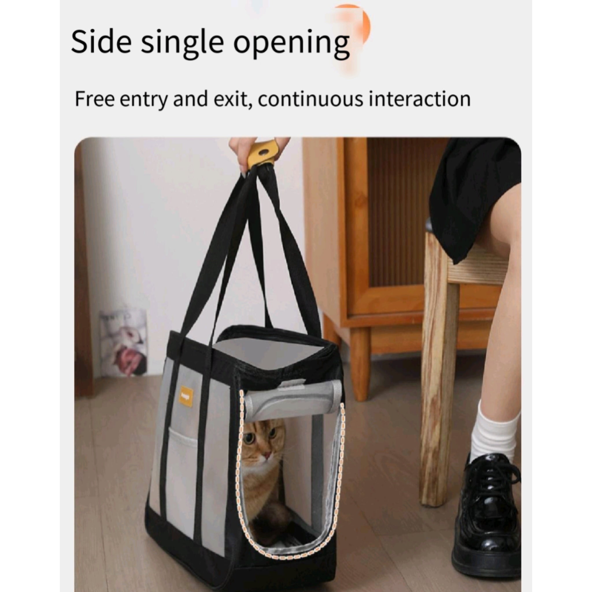 Mesh Pet Carrier Portable Shoulder Handheld Cat Bed