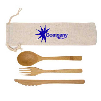 Eco-Friendly Bamboo Utensil Set