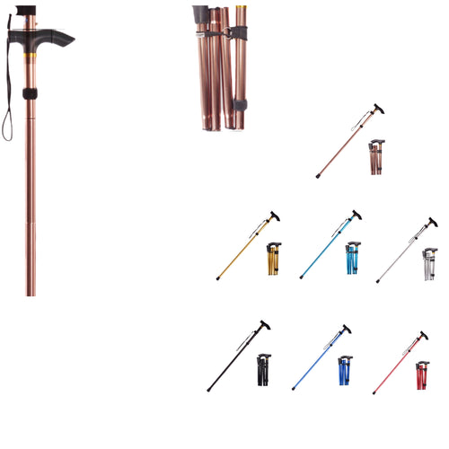 5-Section Telescopic And Foldable Hiking Poles