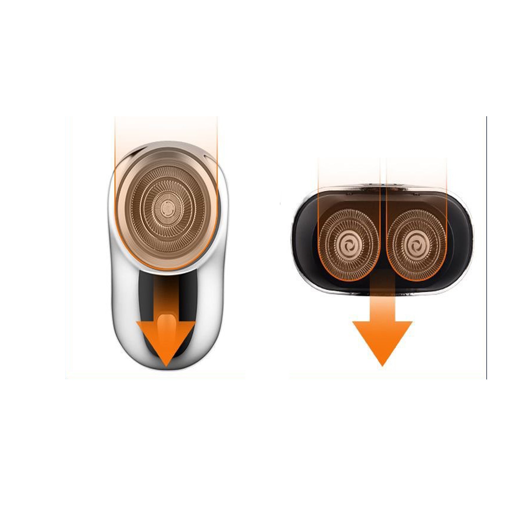 Cross Border Mini Convenient Electric Double Head Shaver