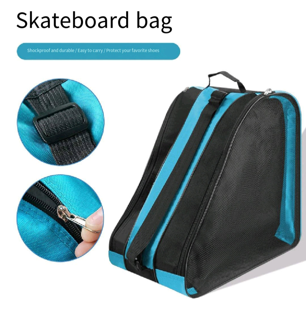 Ventilated Skate Backpack Kids 3-Layer Rollerblade Tote
