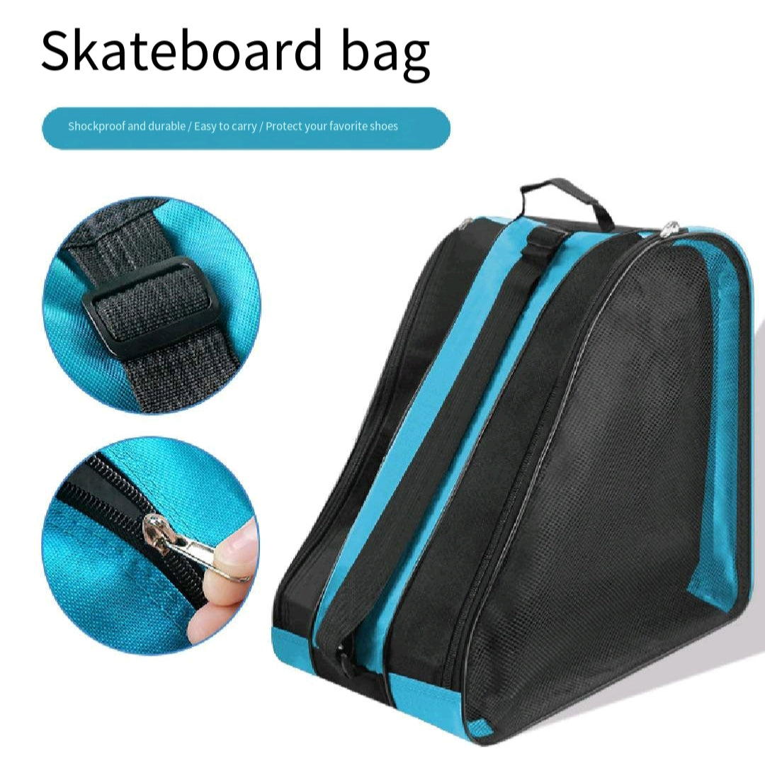 Ventilated Skate Backpack Kids 3-Layer Rollerblade Tote