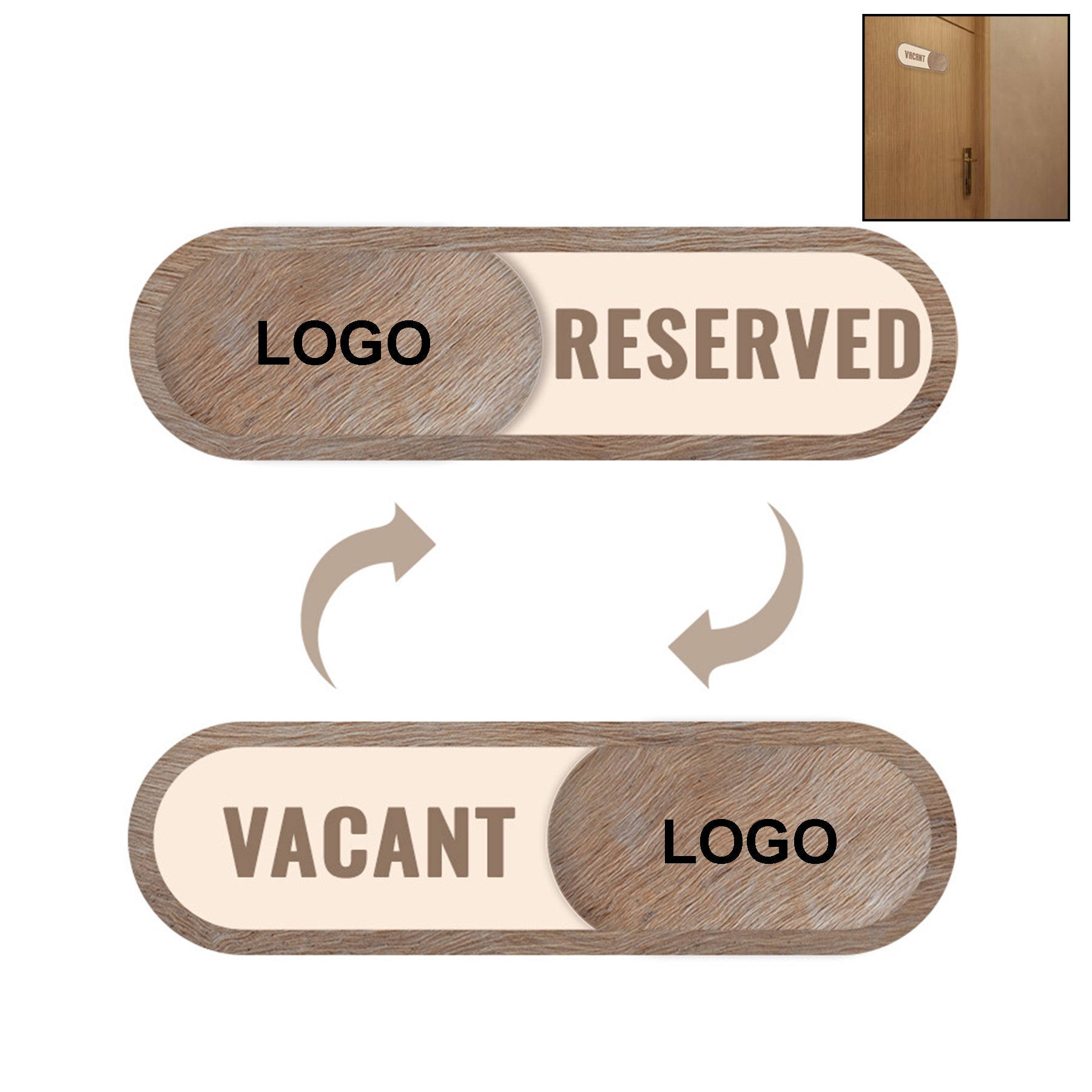 Vacant Slider Door Indicator Sign