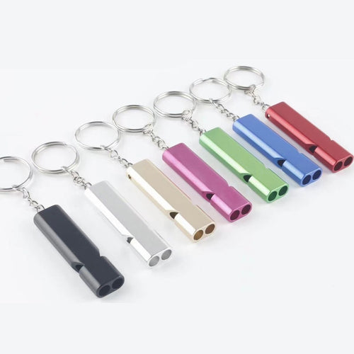 Aluminum Alloy Dual Frequency Survival Whistle Training Pigeon Whistle Referee Whistle