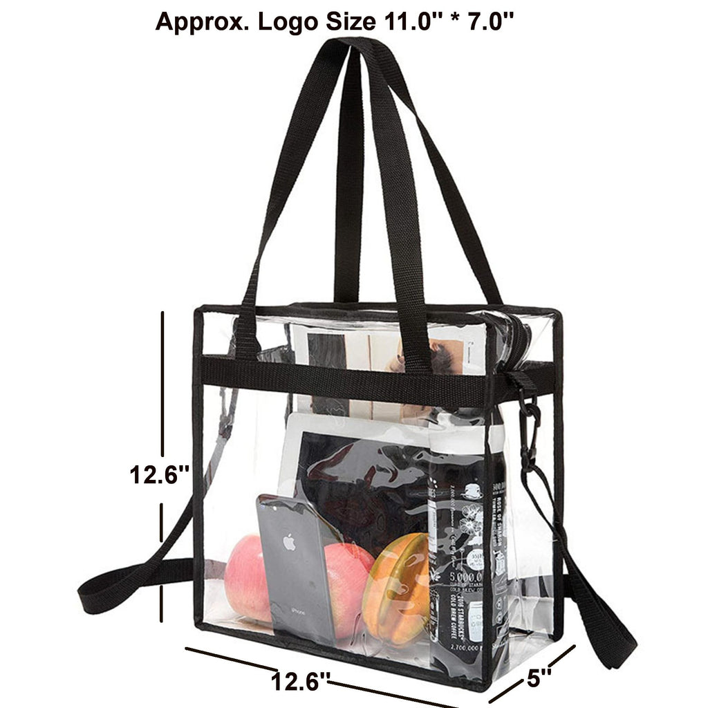 Stadium Approved Clear Zipper Tote Bag