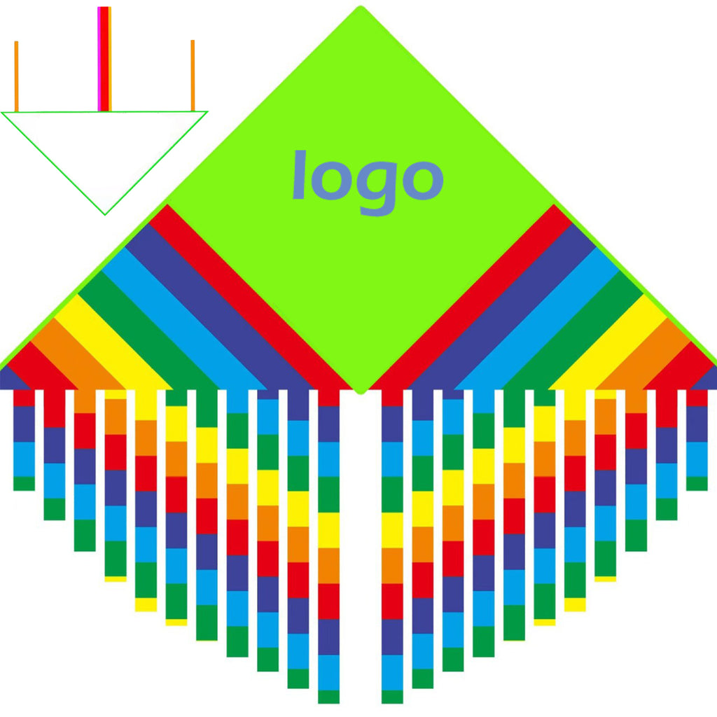 Rainbow Kite With Long Tail
