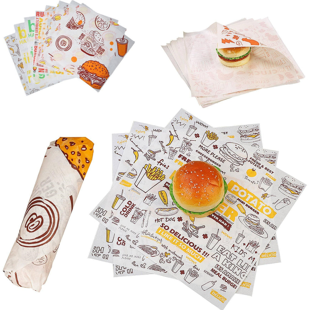 Custom Printed Food Grade Oil Proof Packaging Paper