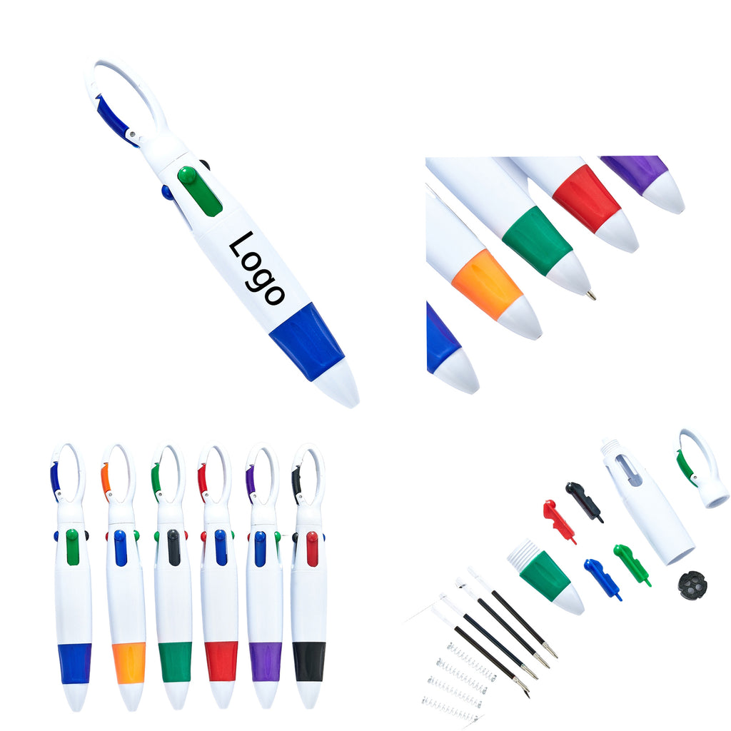 Carabiner 4-Color Plastic Pen