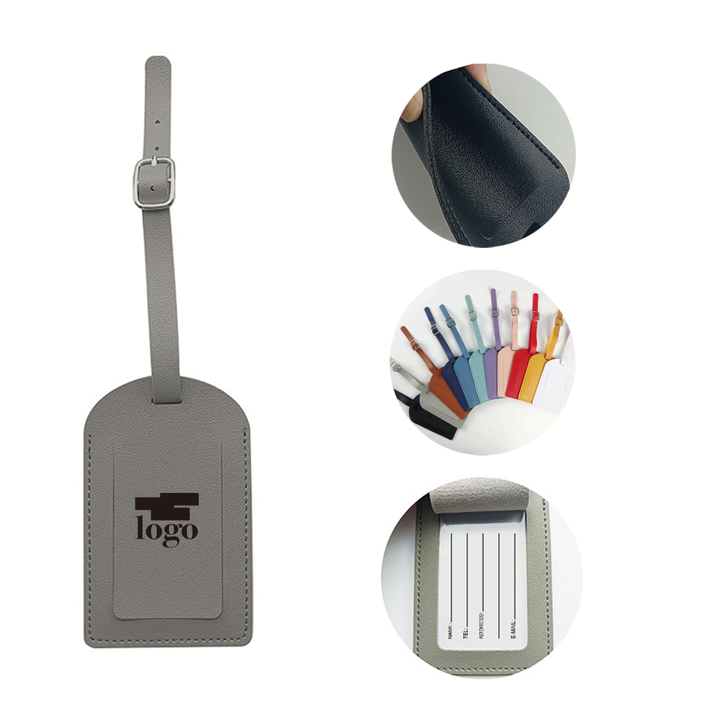 PU Leather Signature Paper Luggage Tag