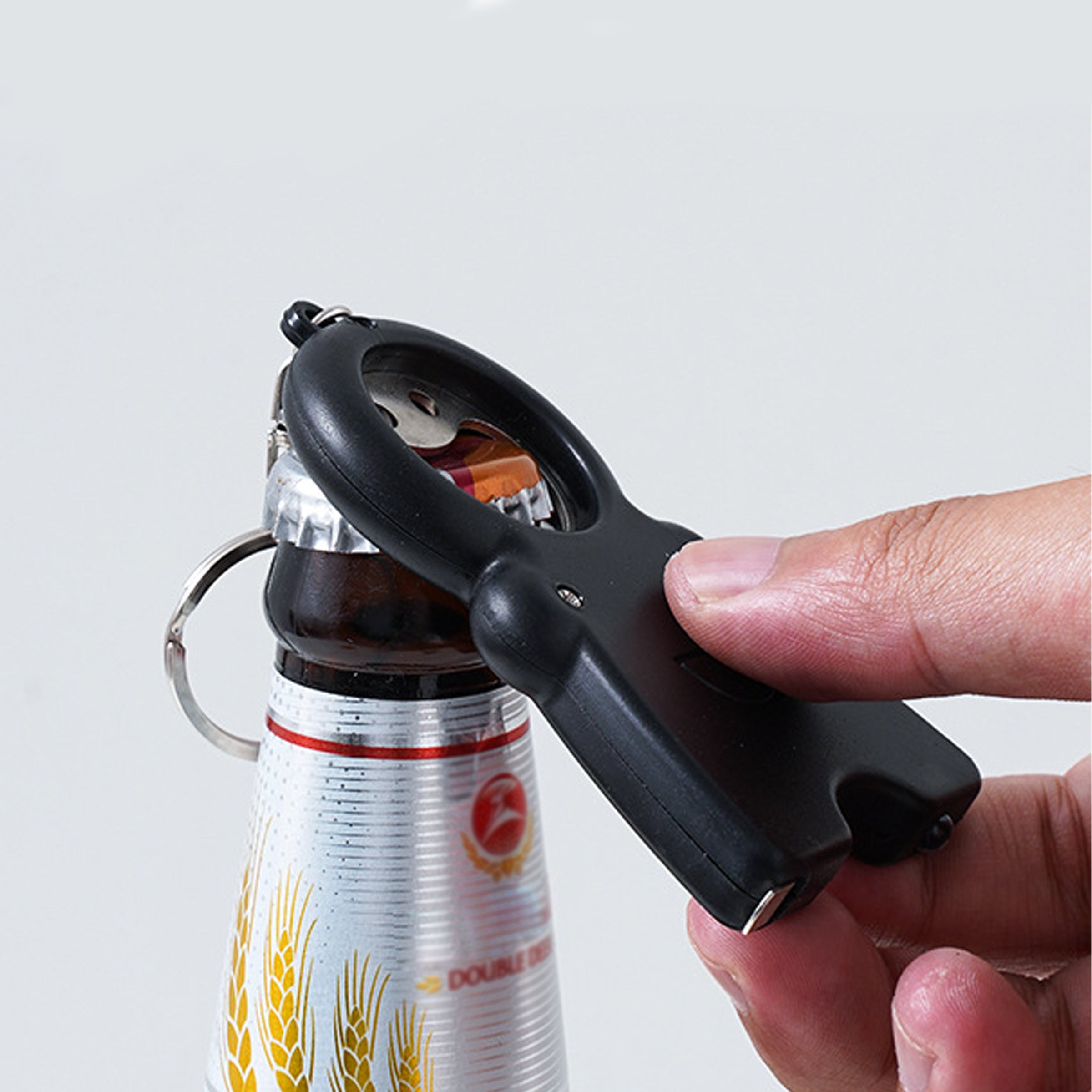 3 In 1 Smile Keychain Opener Flashlight