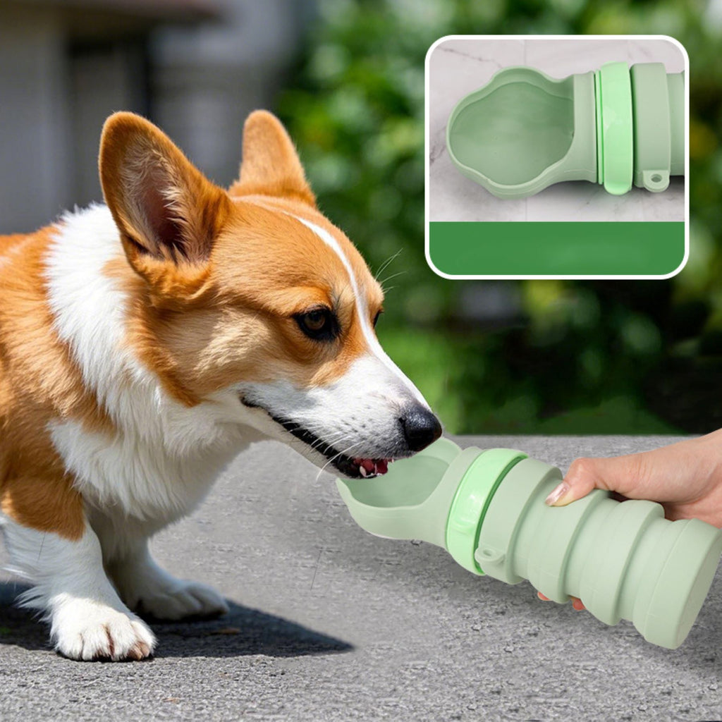 Collapsible Portable Pet Tail Water Cup